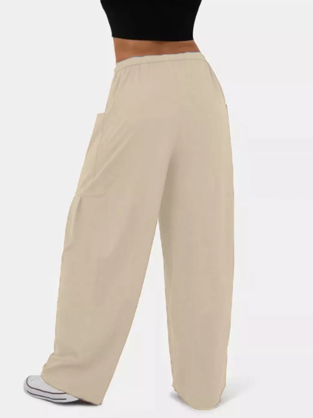 Drawstring Wide Leg Pants, image 12