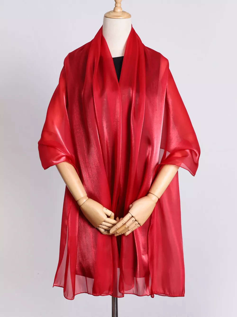 Solid Color Organza Scarf, image 6