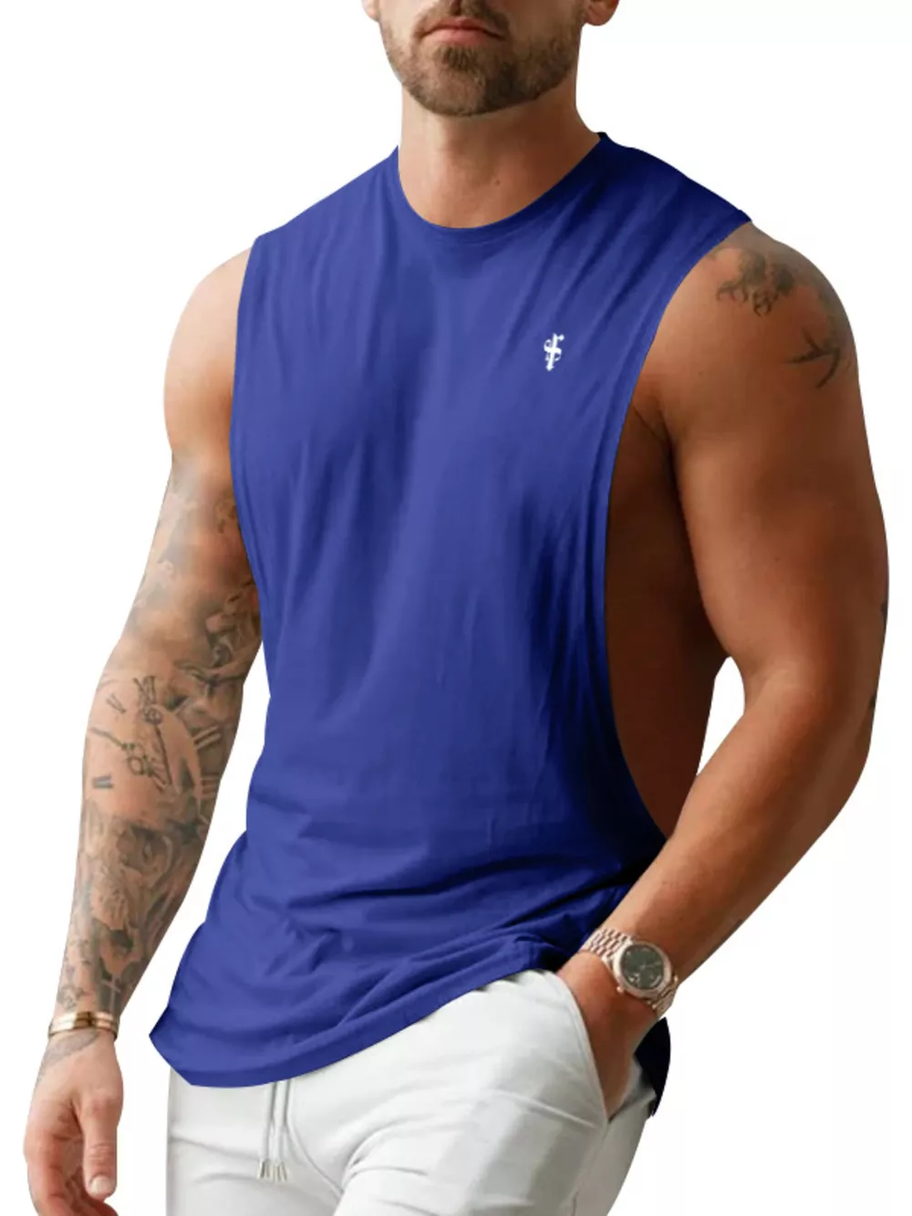 Men's Full Size Round Neck Tank Top Plus Size, image 10