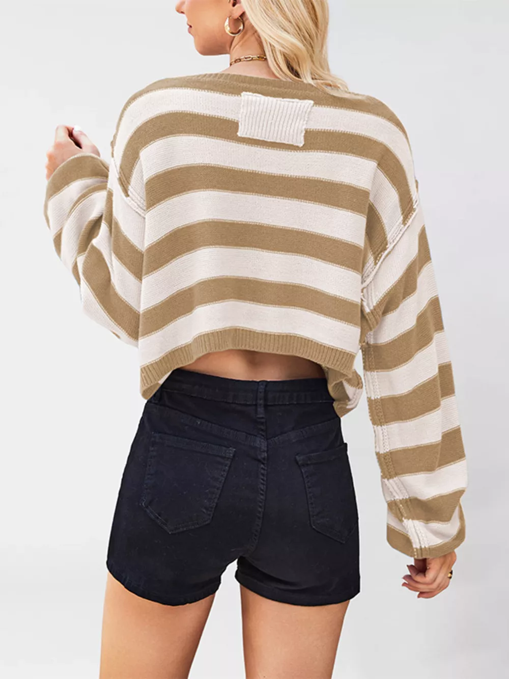 Striped Boat Neck Sweater, image 7