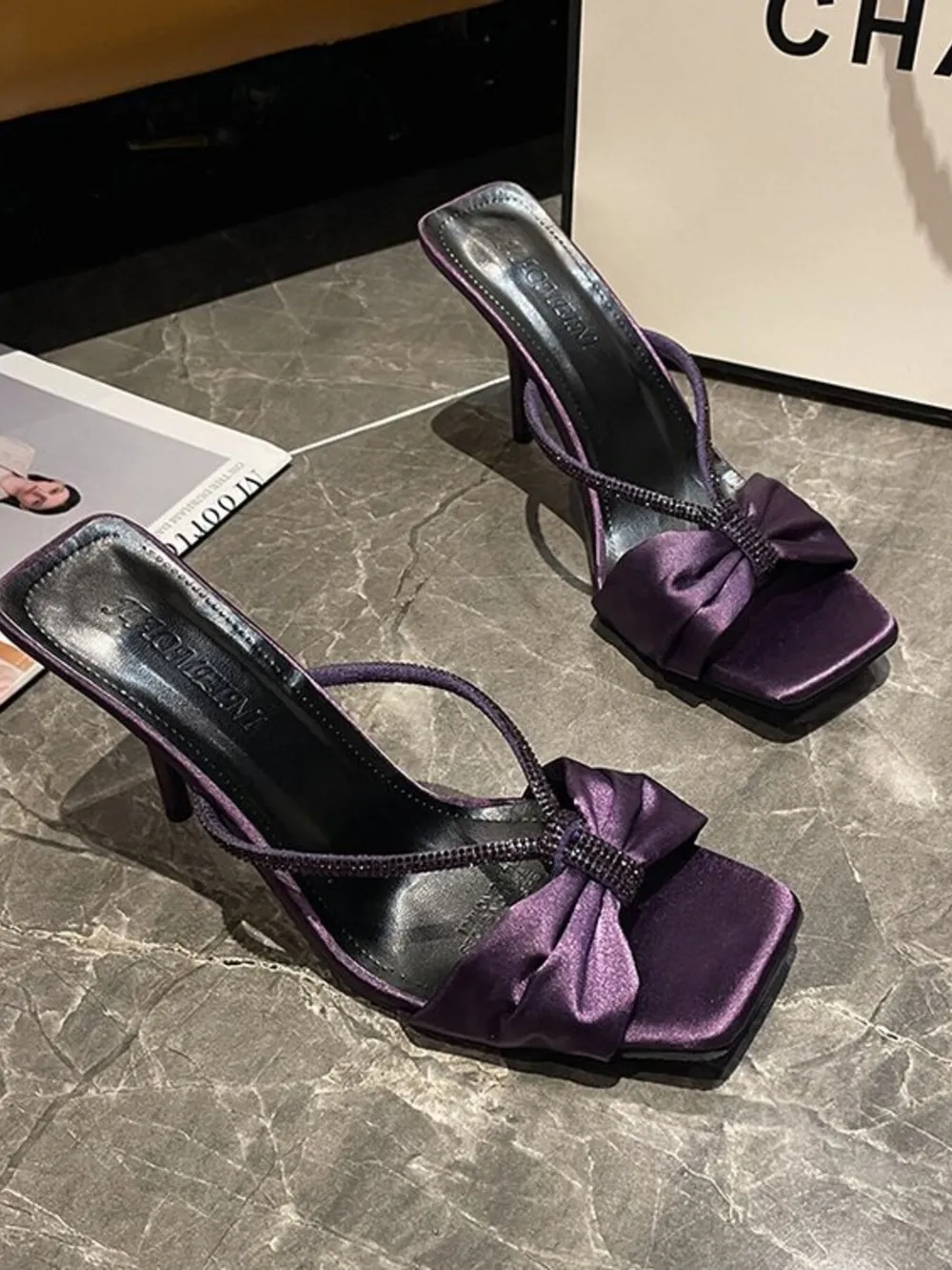 Bow Mid Heel Sandals, image 9