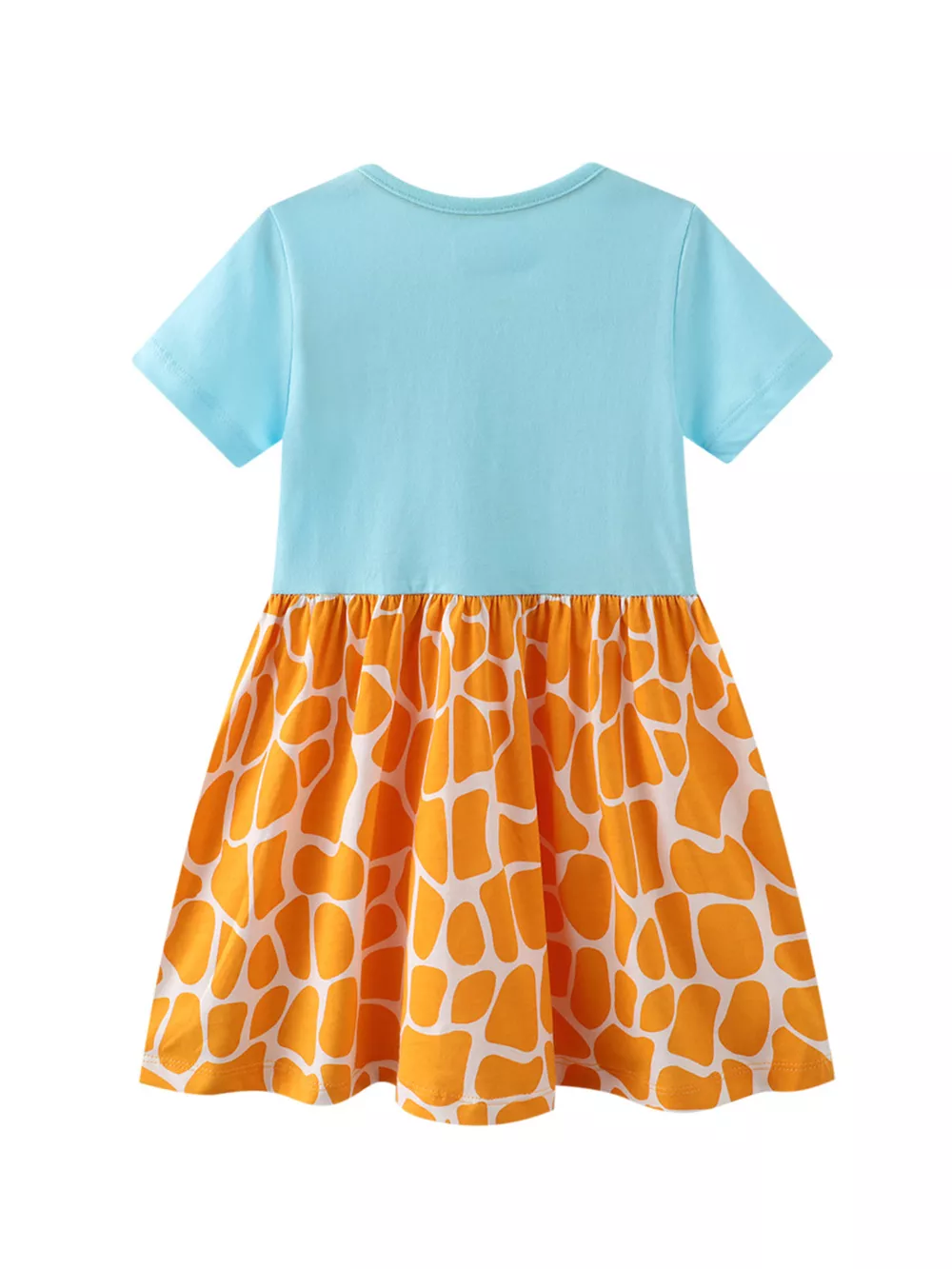 Children's Giraffe Print Casual Dress, image 4