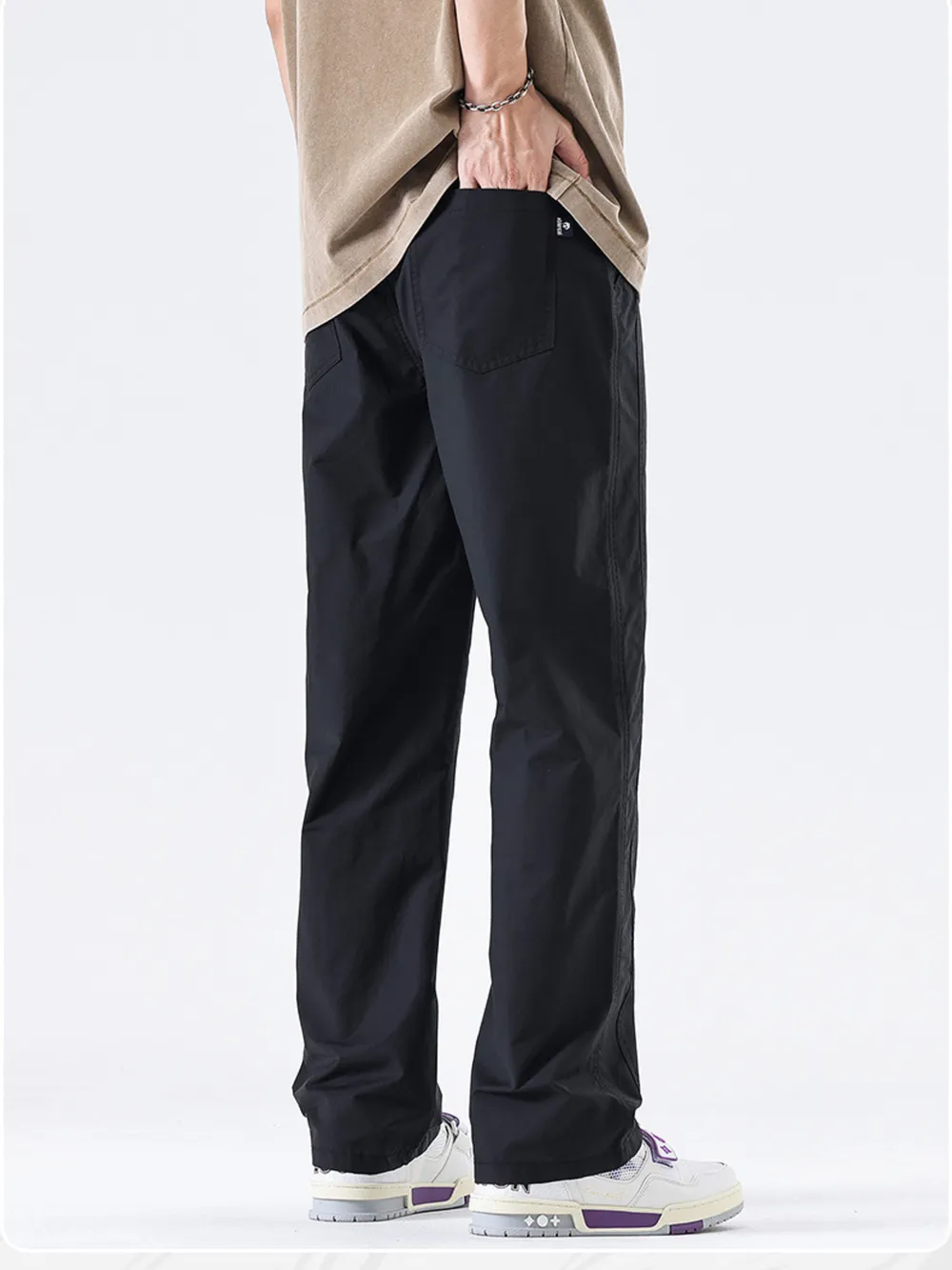 Men's Full Size Wide Leg Pants Plus Size, image 7