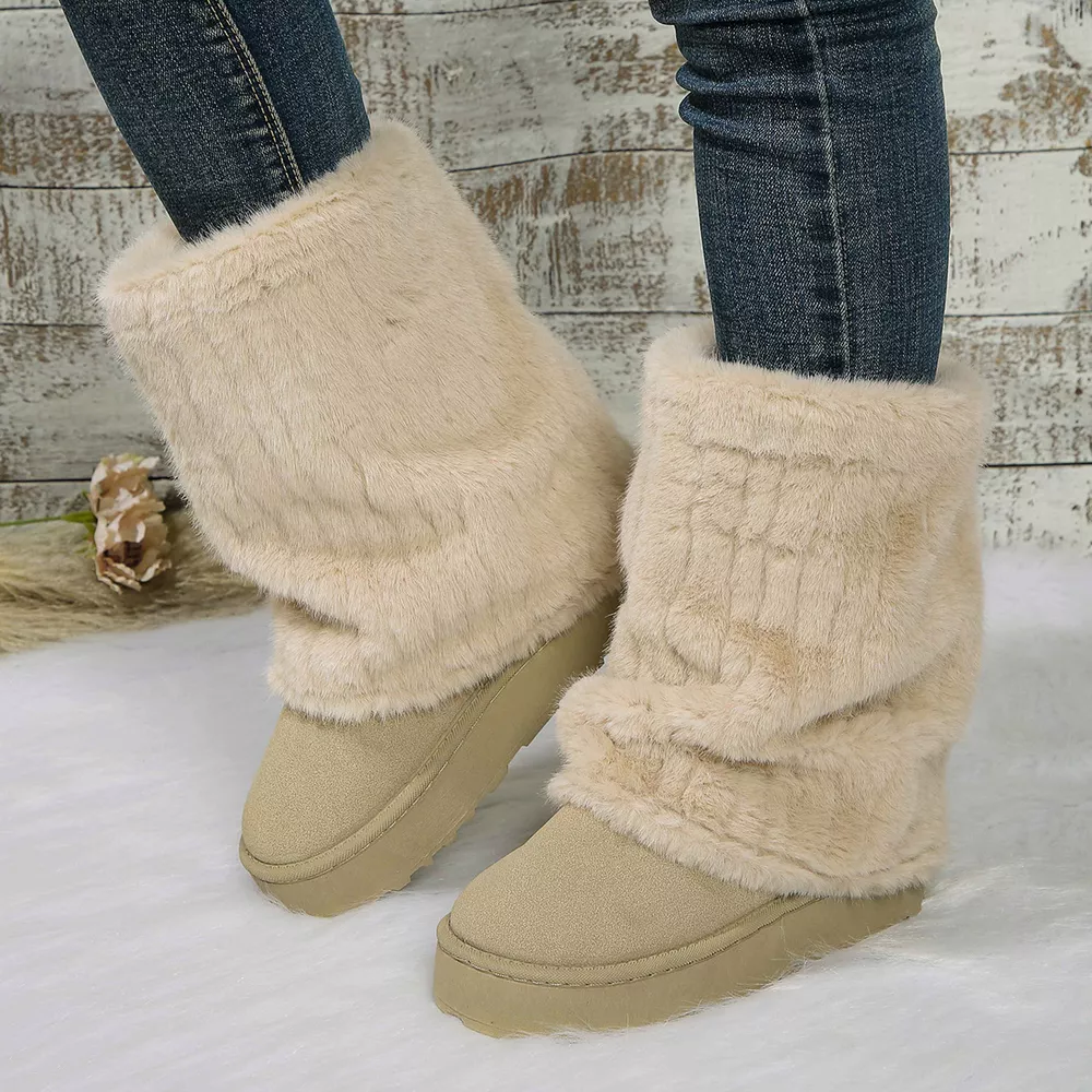 Round Toe Platform Boots, image 3