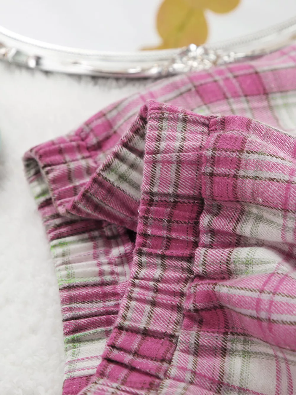 Plaid Long Sleeve Shirt and Pants Set, image 11