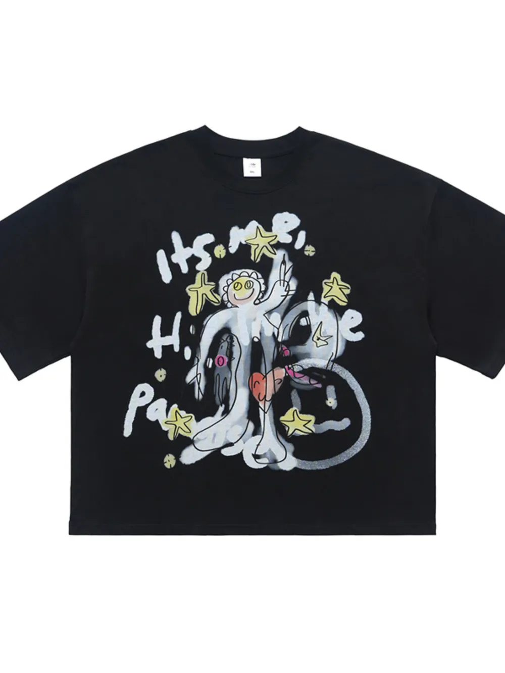 Men's Round Neck Cartoon Graphic T-Shirt