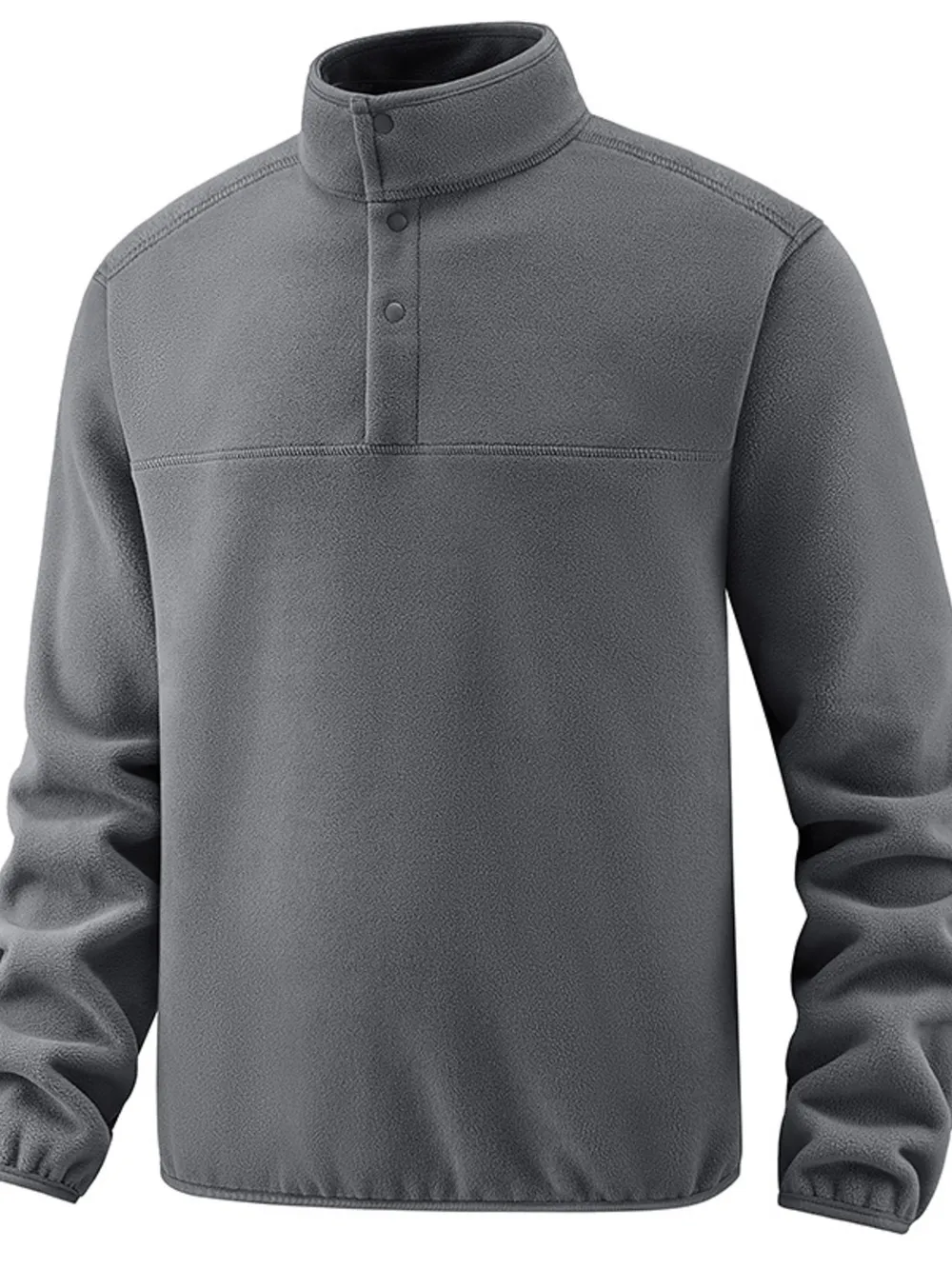 Men's Plus Size Fleece Turtleneck Long Sleeve Sweatshirt, image 5