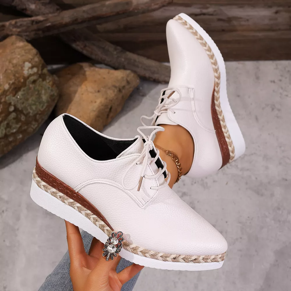 Point Toe Lace Up Sneakers, image 13