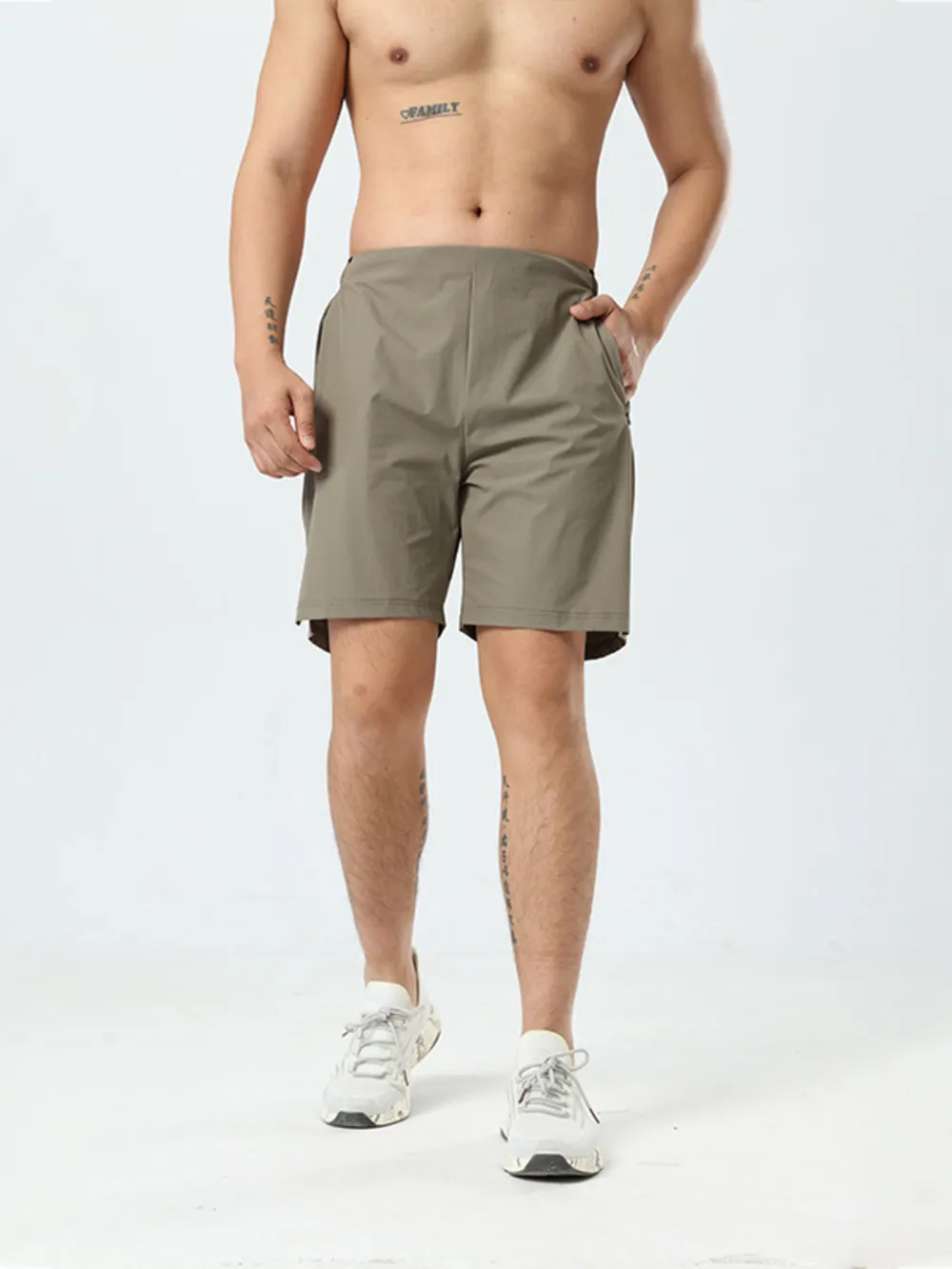 Men's Plus Size Pocketed Active Shorts, image 4
