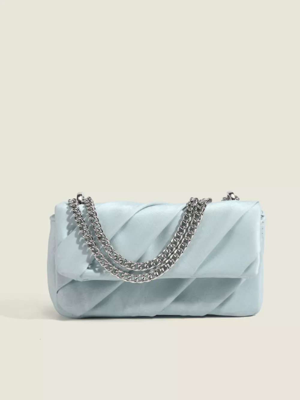 Ruched Flap Crossbody Bag