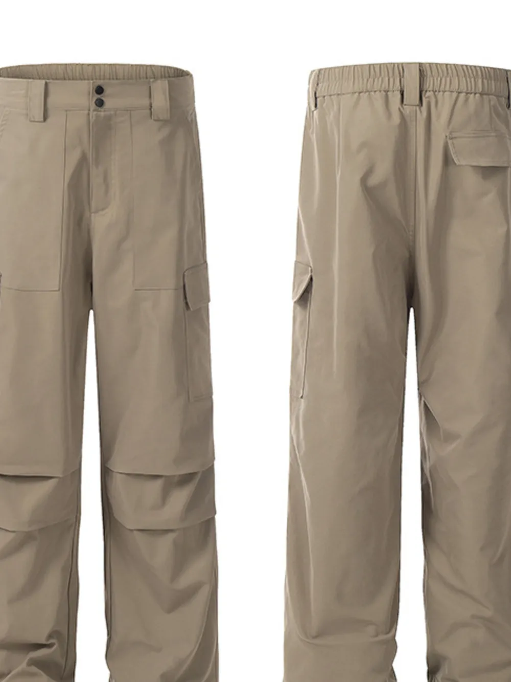 Men's Straight Cargo Pants with Multi Pockets, image 3