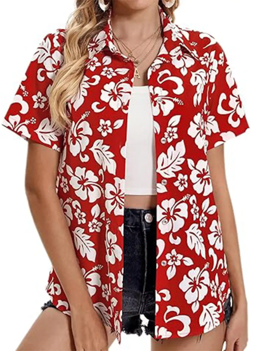 Plant Print Short Sleeve Shirt, image 3