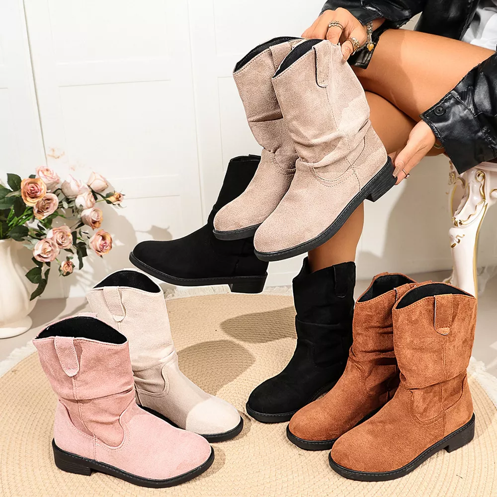 Round Toe Slouchy Boots, image 2