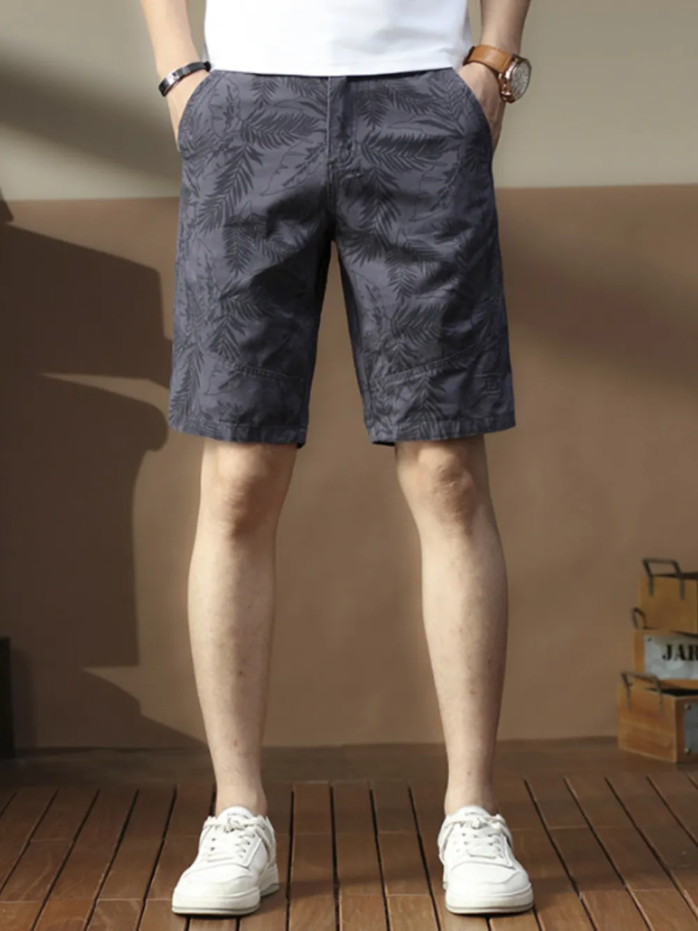 Men's Printed Loose Fit Shorts, image 8