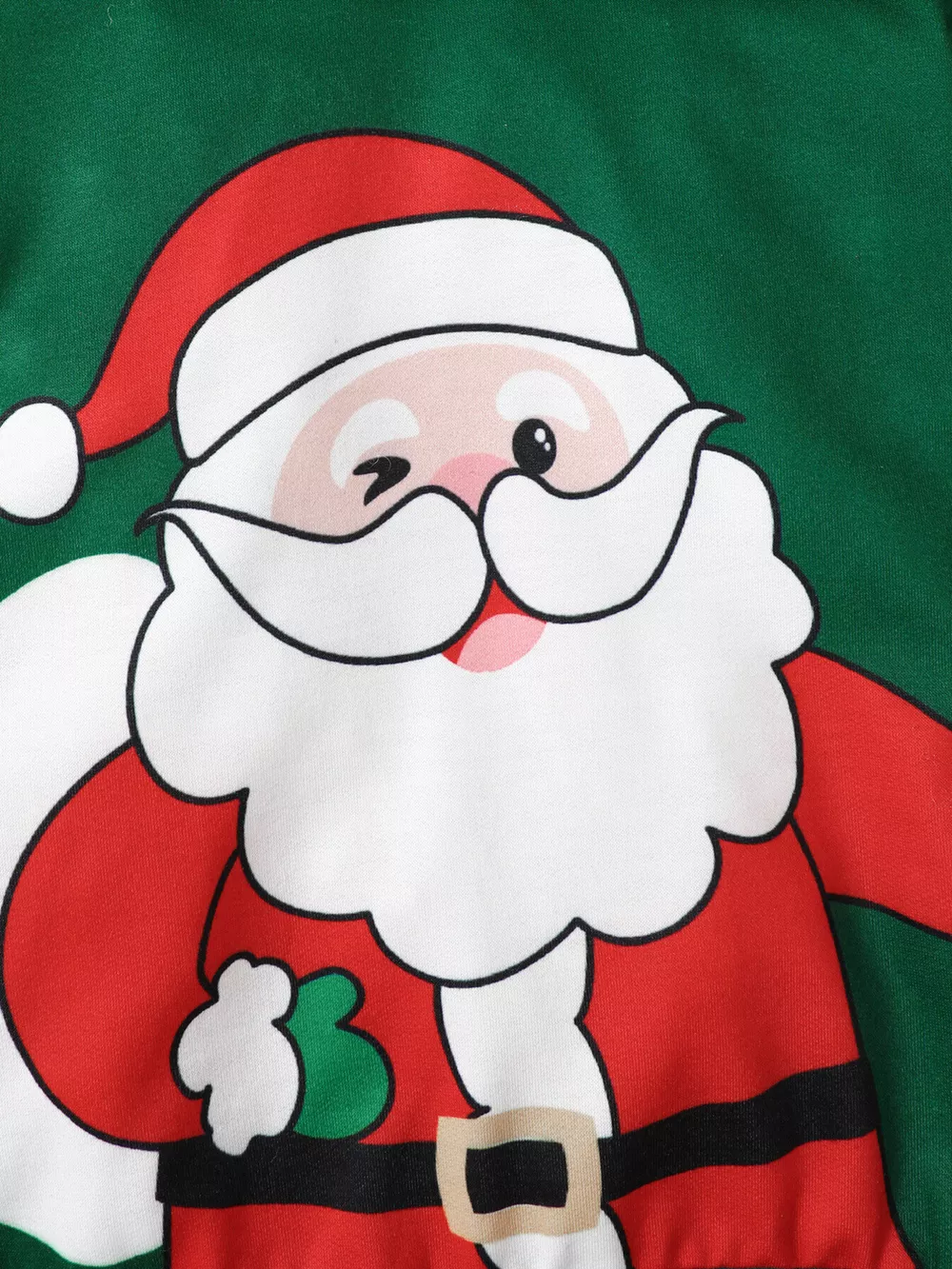 Children's Christmas Santa Claus Graphic Hooded Sweatshirt and Pants Set, image 3