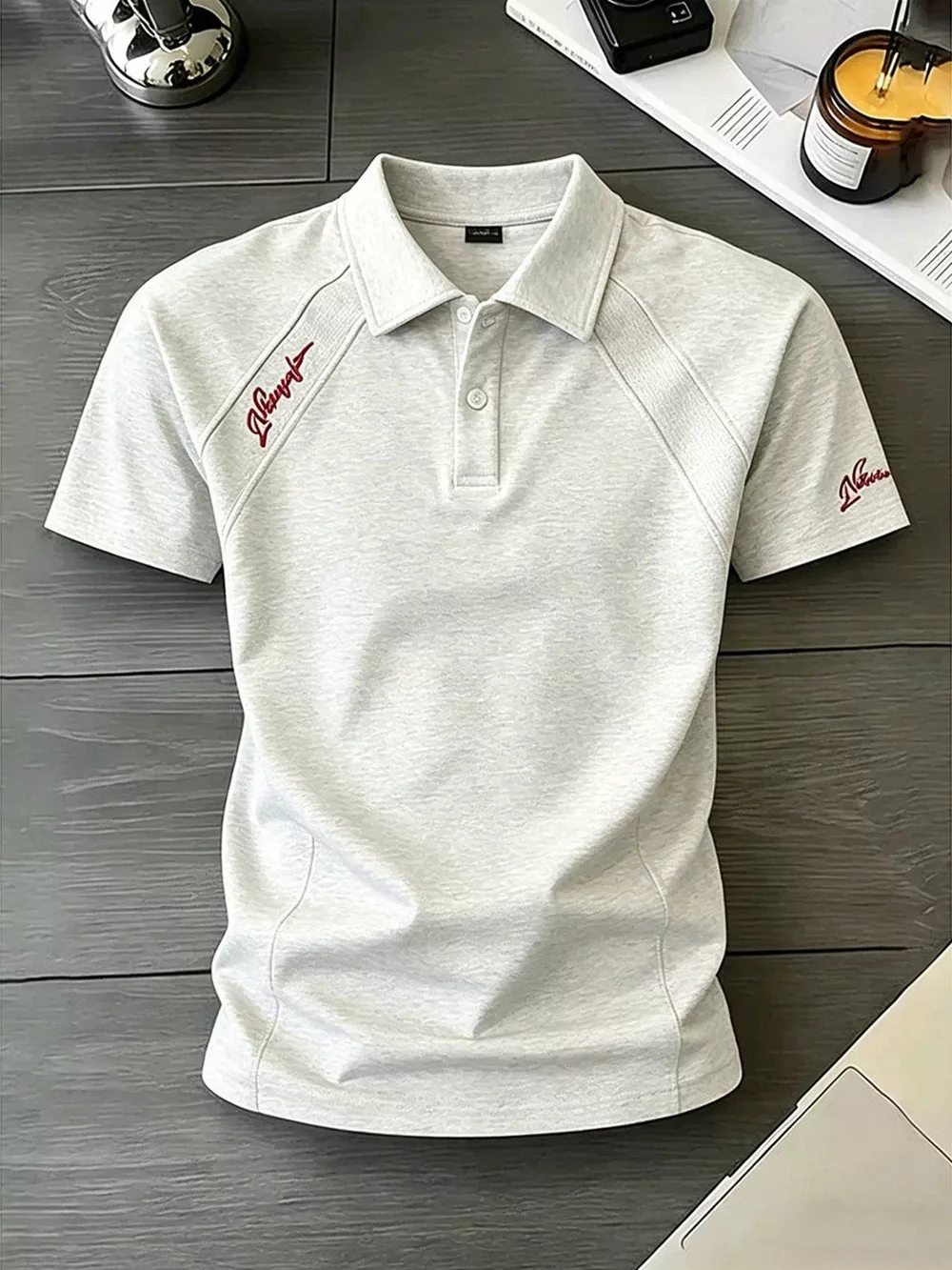Men's Plus Size Slim-Fit Short Sleeve Polo