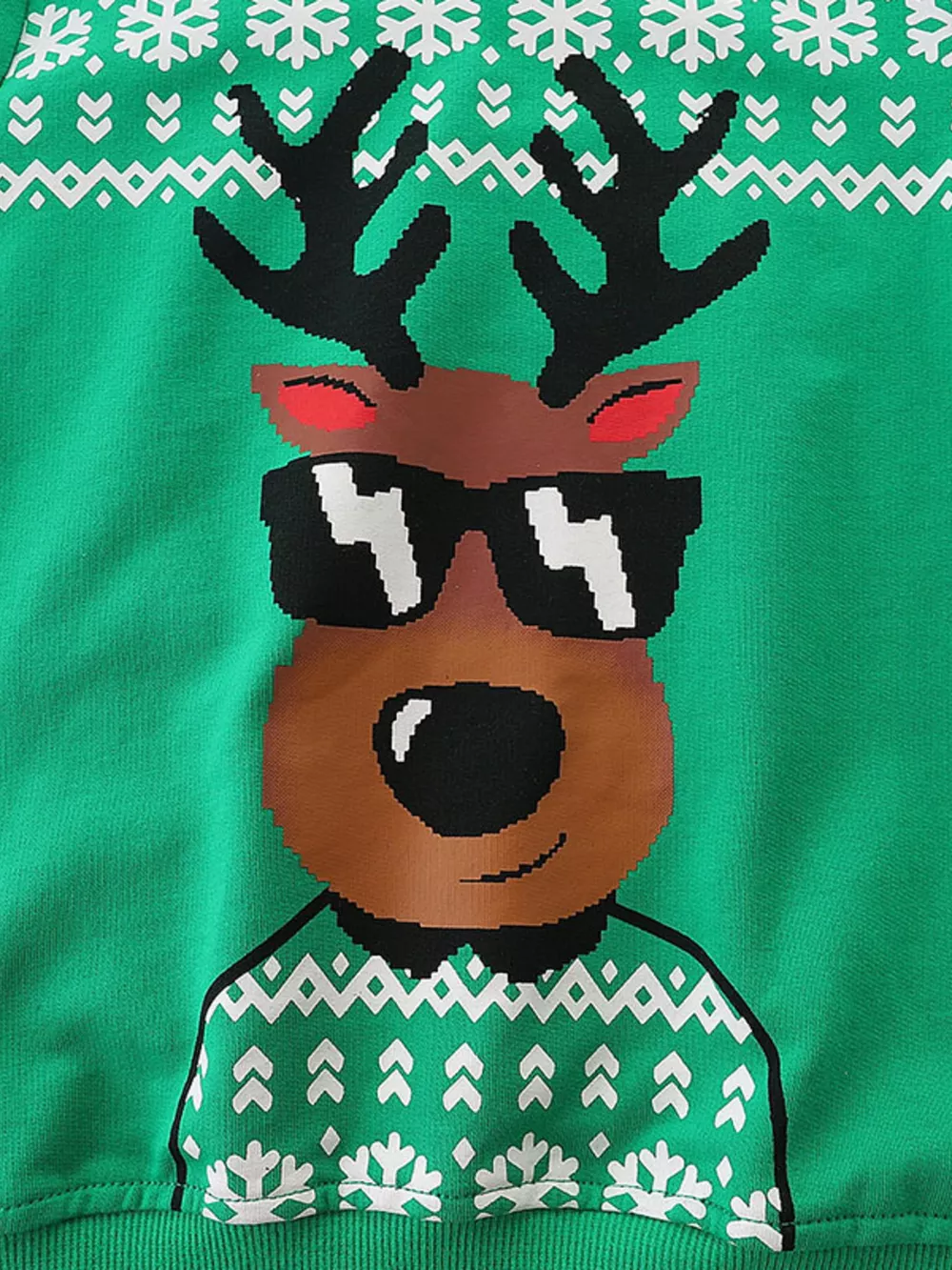 Children's Reindeer Graphic Christmas Sweatshirt, image 4