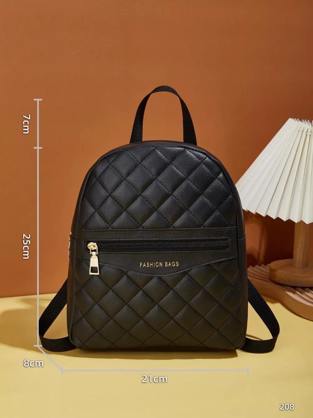 Quilted Lightweight Backpack Bag, image 4