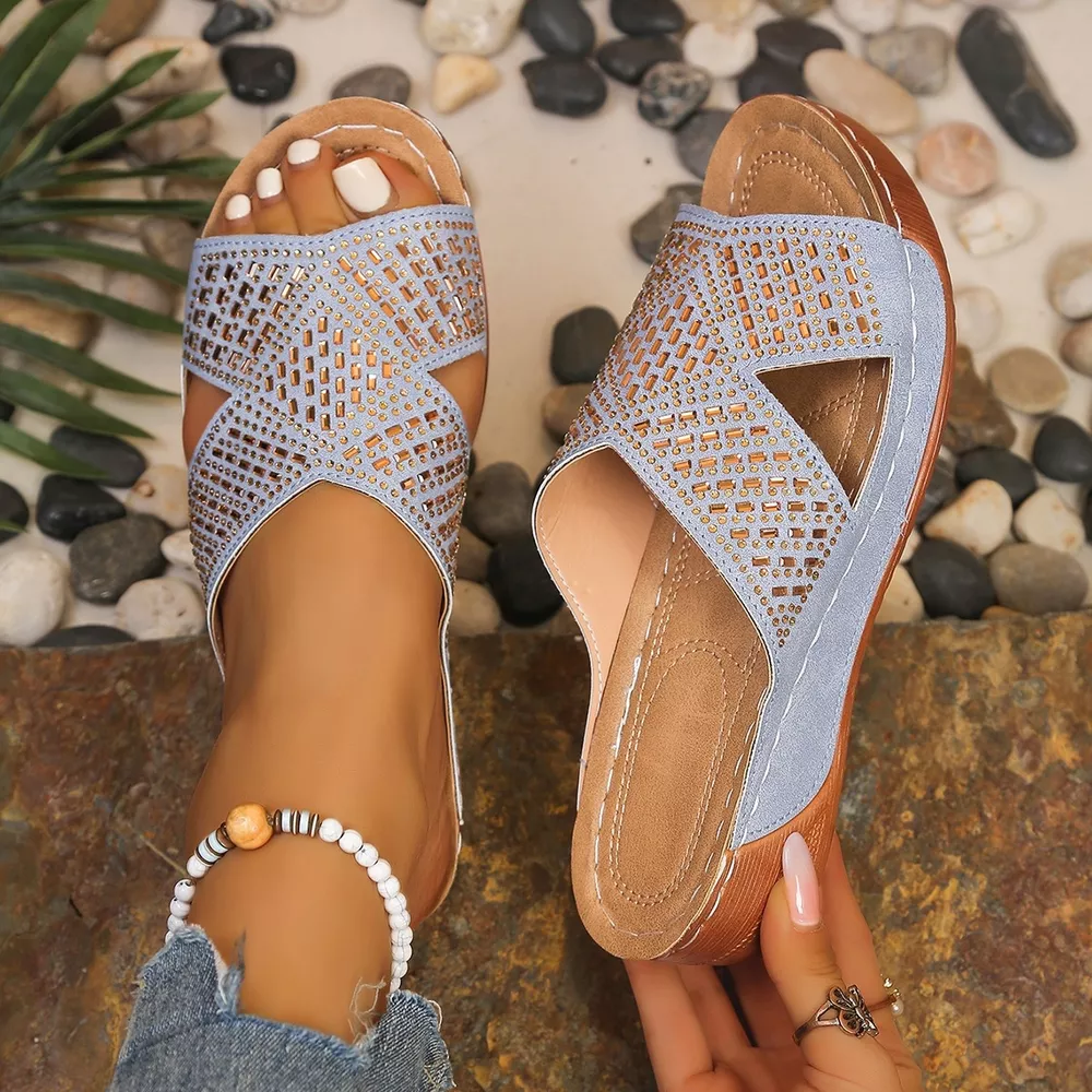 Open Toe Wedge Sandals, image 9