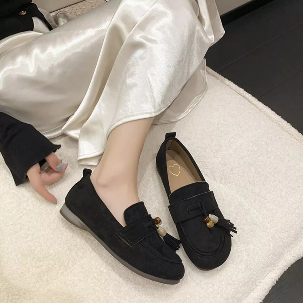 Tassel Round Toe Slip-Ons, image 6