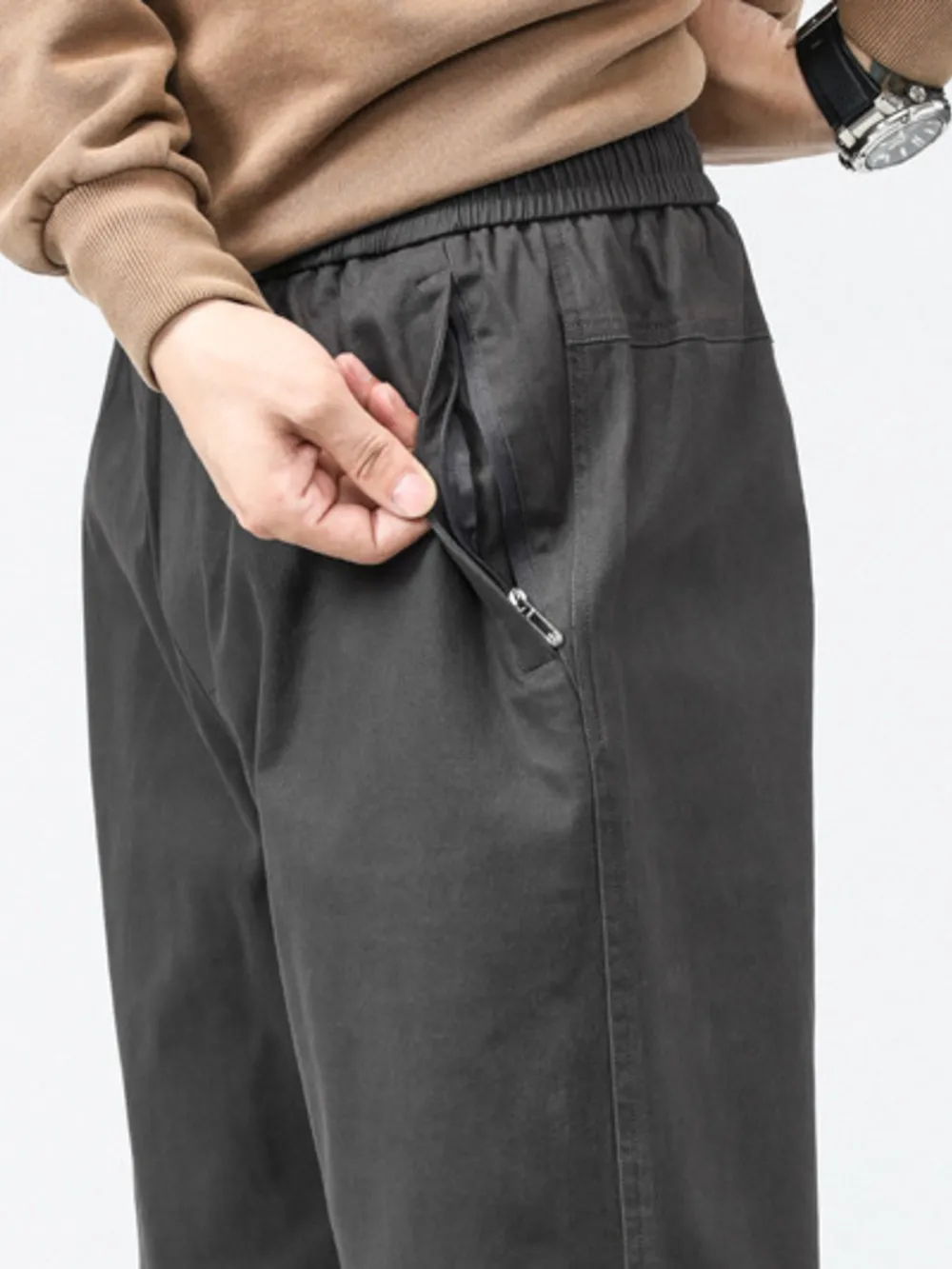 Men's Plus Size Relaxed Fit Casual Pants, image 5