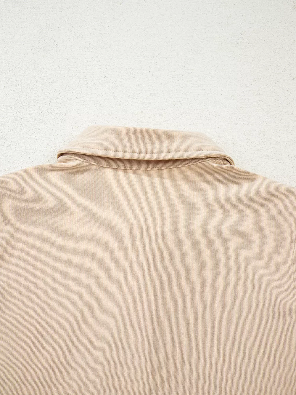 Corduroy Half Button Collared Long Sleeve Mini Dress, image 7