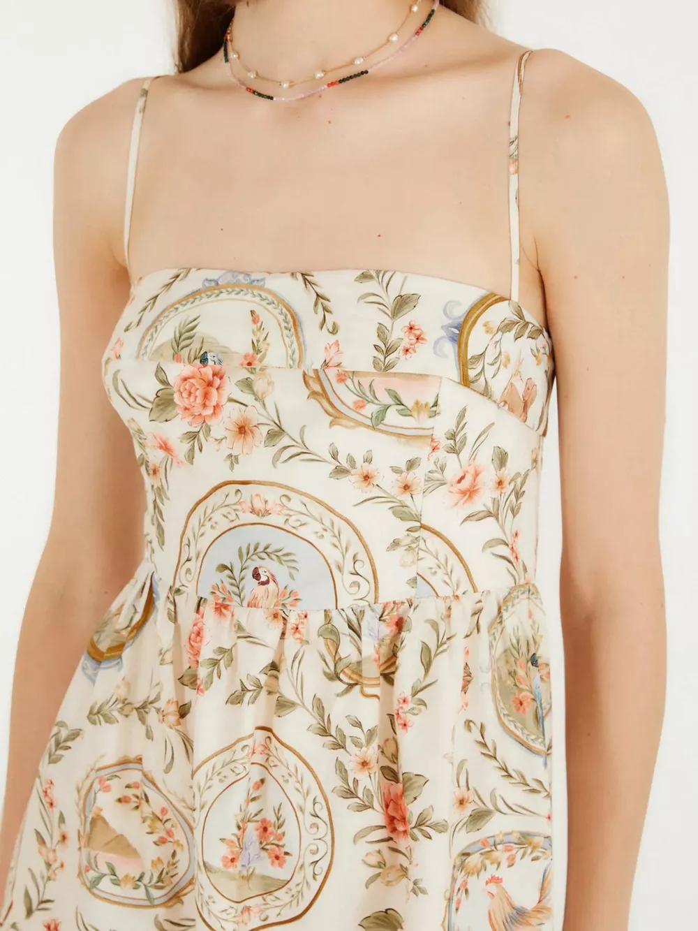 Floral Print Spaghetti Strap Midi Dress, image 5