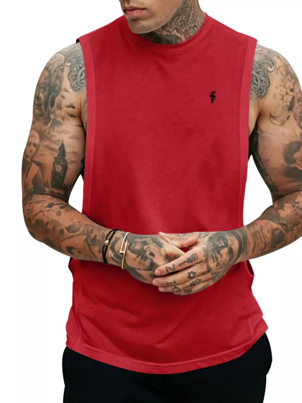 Men's Full Size Round Neck Tank Top Plus Size, image 17