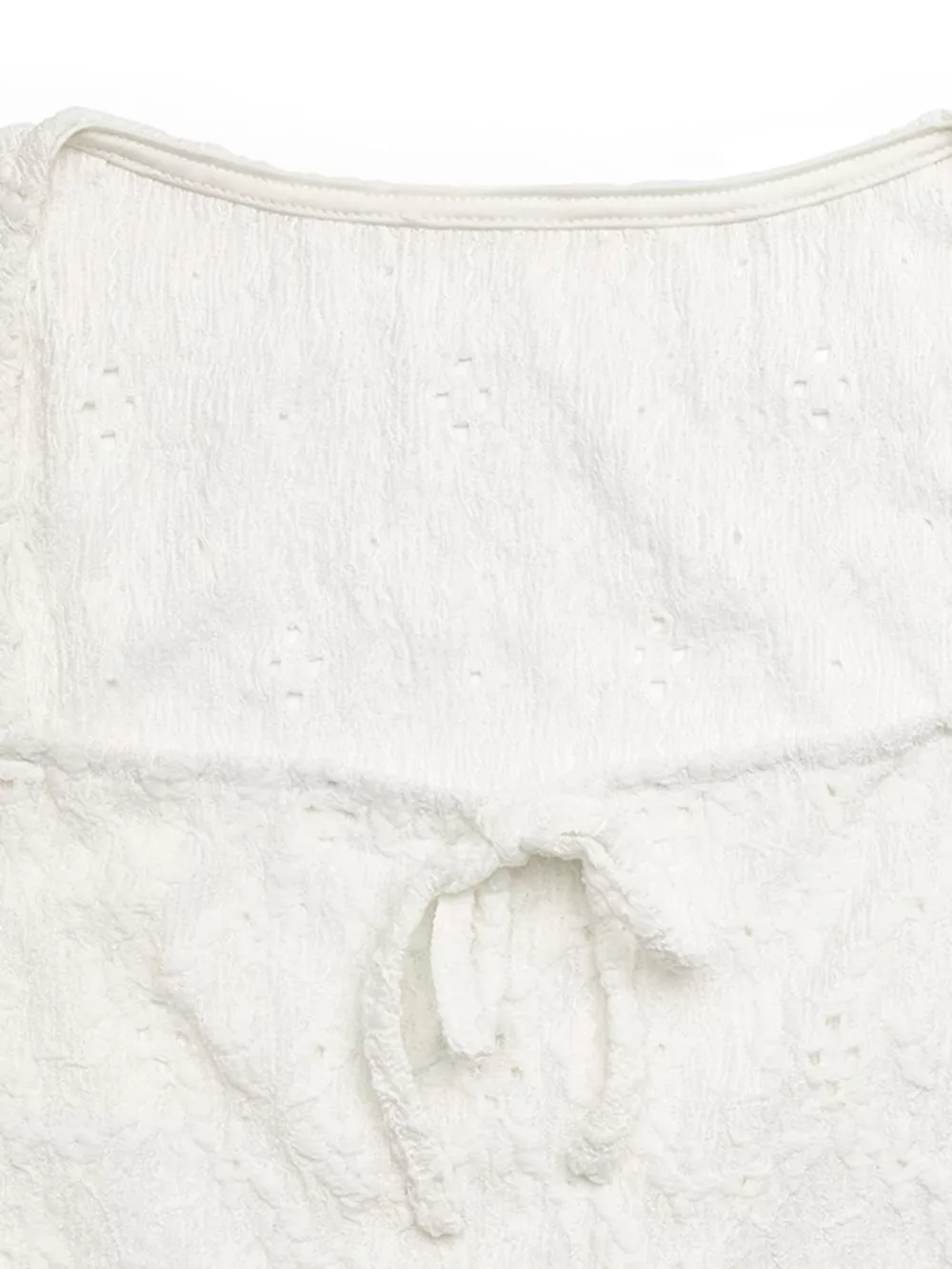 Lace Square Neck Crop T-Shirt, image 7
