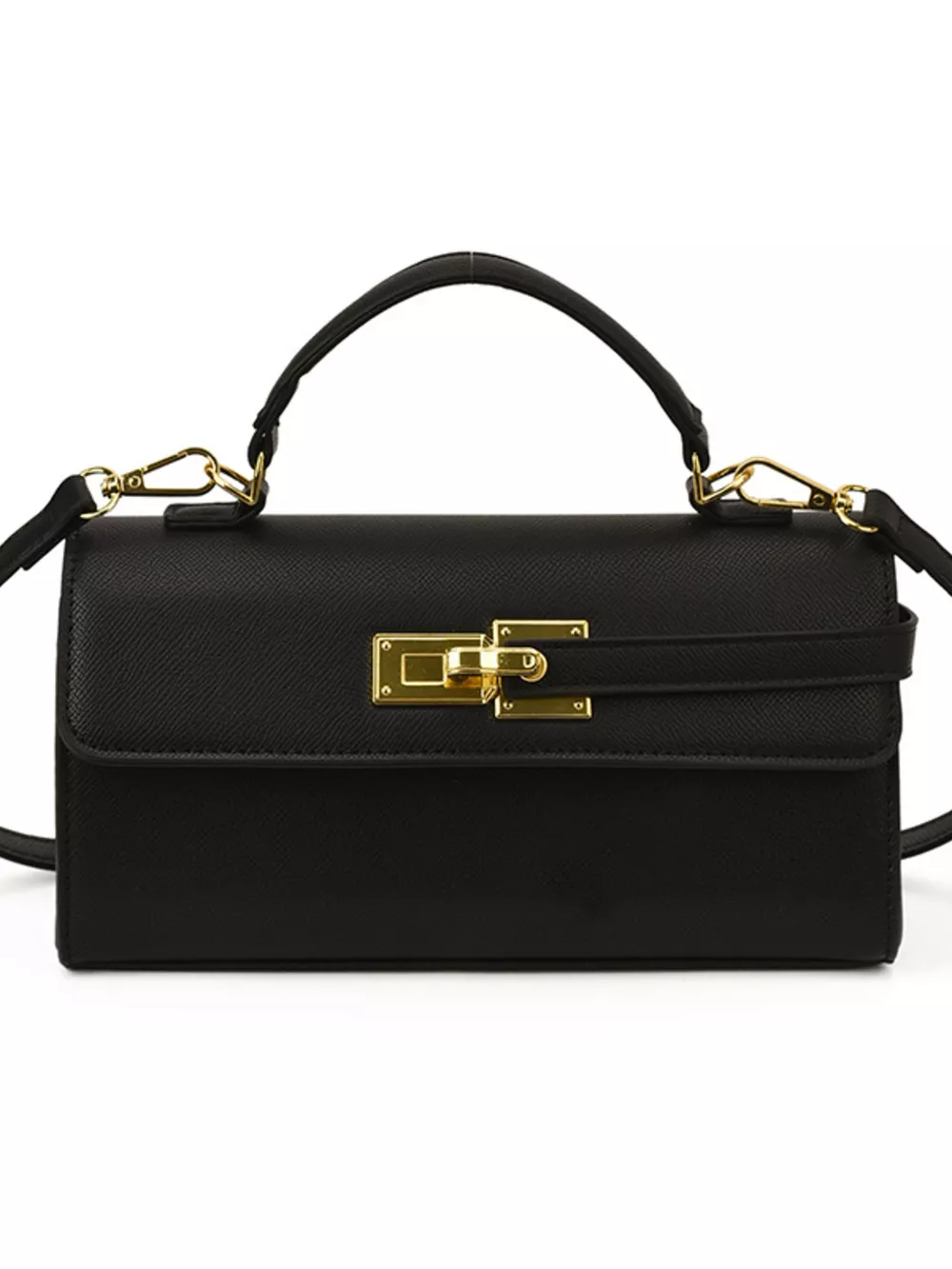 Golden Clasp Crossbody Bag, image 11
