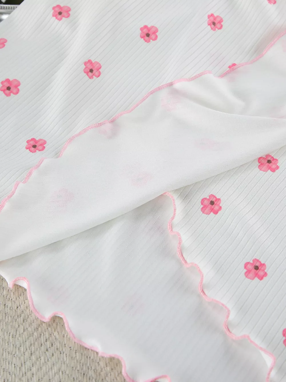 Floral Print Cami Dress and Cardigan Lounge Set, image 18