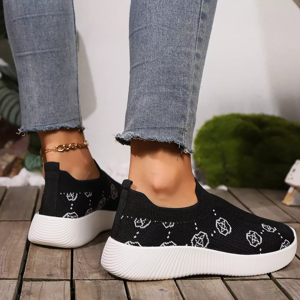 Mesh Round Toe Slip-Ons, image 4