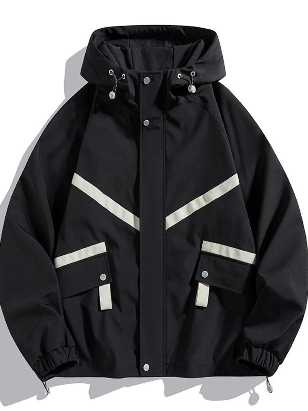 Men's Full Size Casual Hooded Zip-Up Outerwear Plus Size, image 4