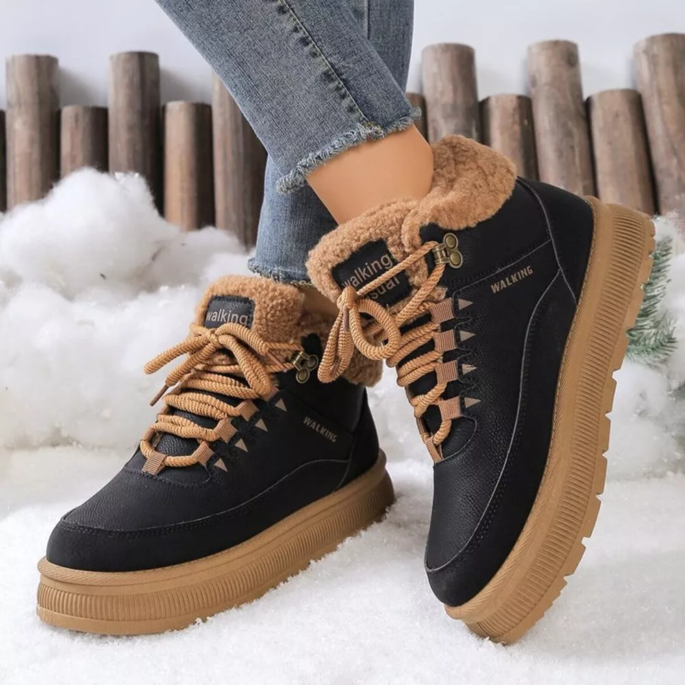 Lace Up Platform Ankle Boots, image 7
