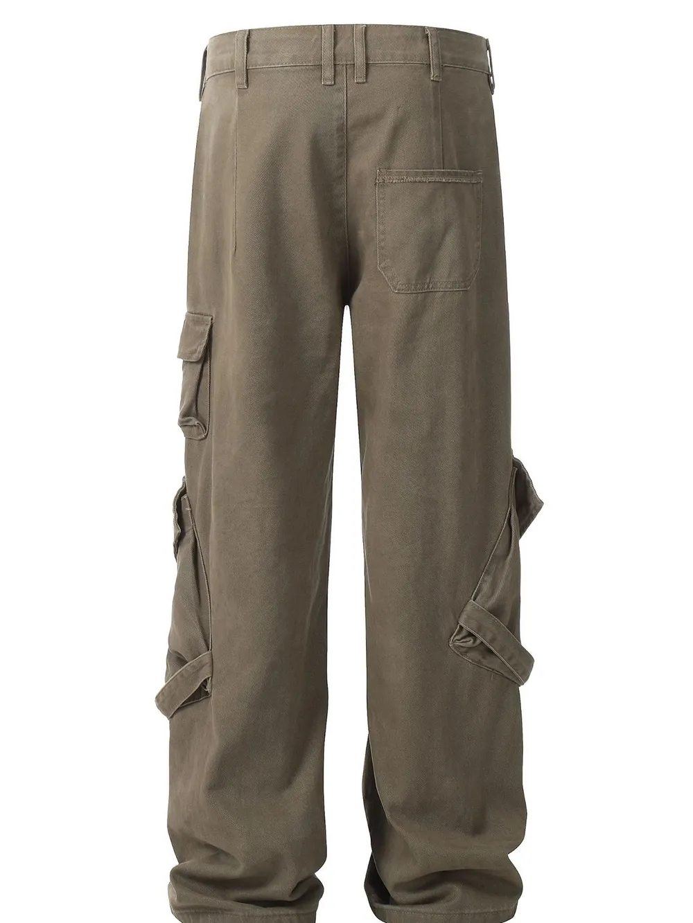 Men's Wide Leg Cargo Pants with Multi Pockets, image 2