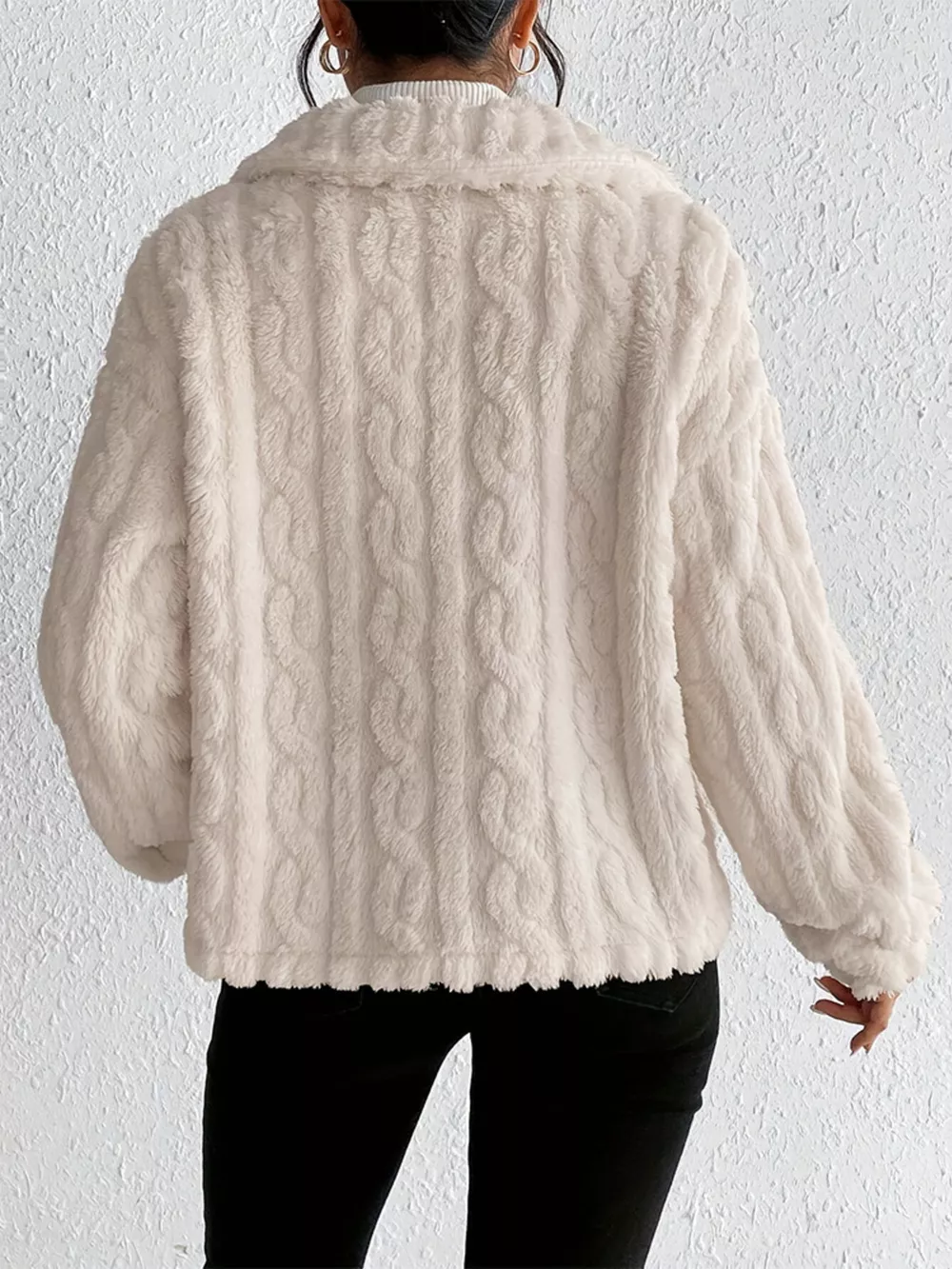Cozy Fleece Button-Up Outerwear, image 6
