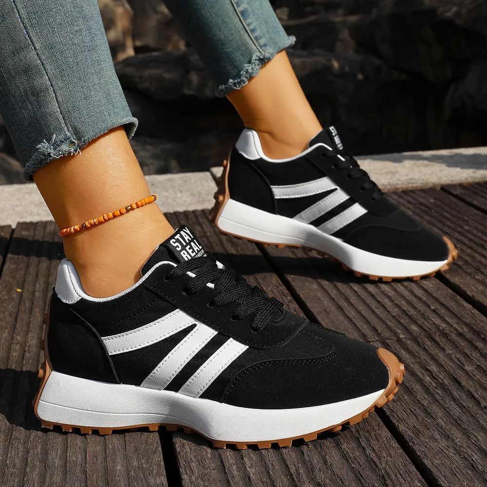 Round Toe Lace Up Sneakers, image 6