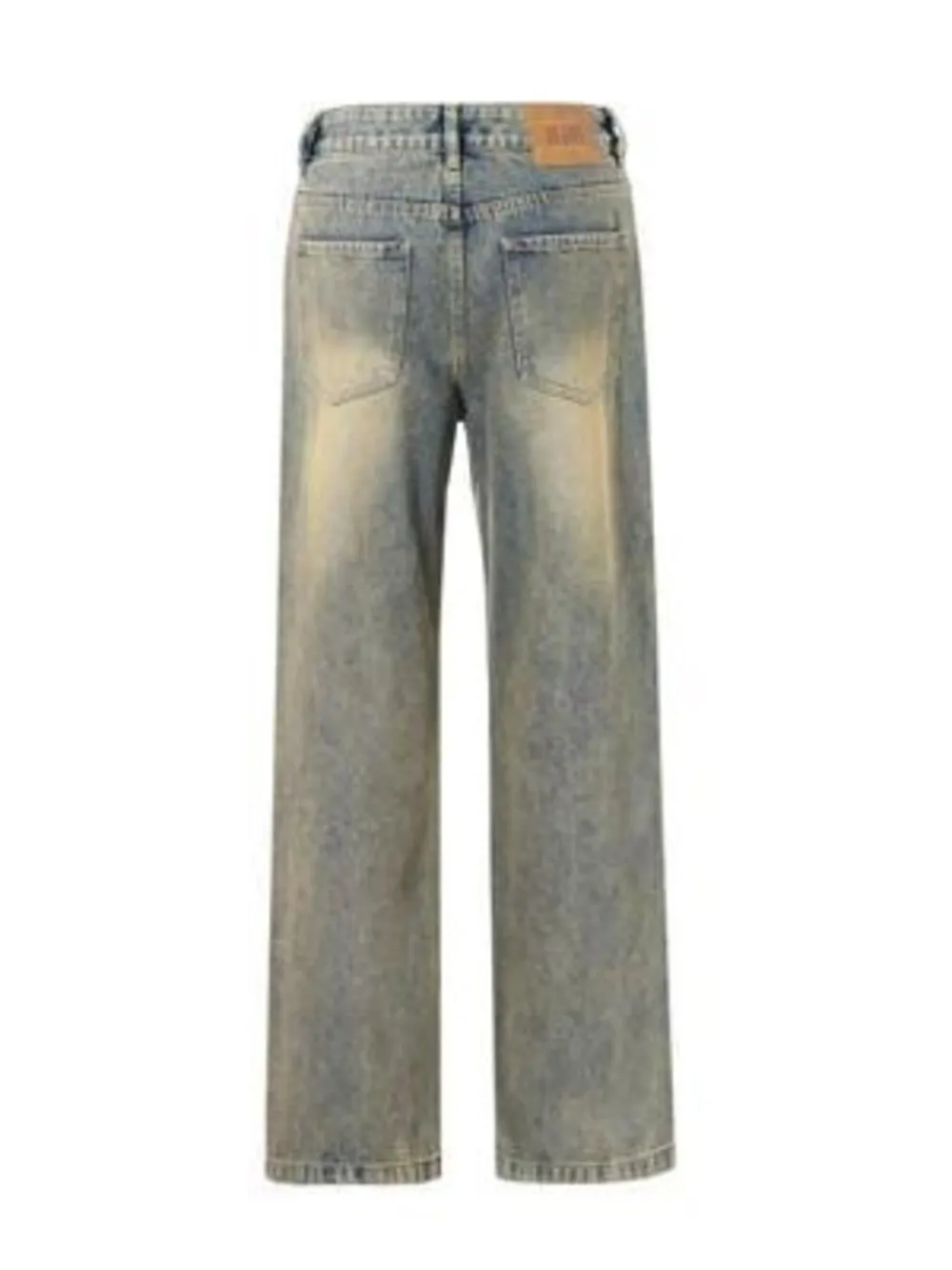 Men's Vintage Wash Straight Leg Jeans, image 2
