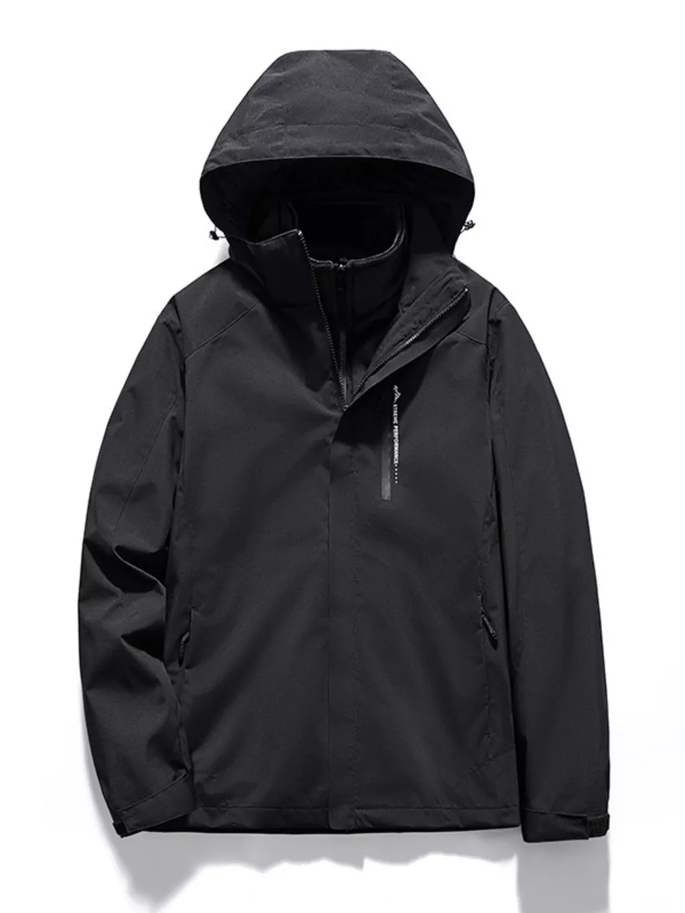 Men's Plus Size Hooded Windproof Outdoor Jacket