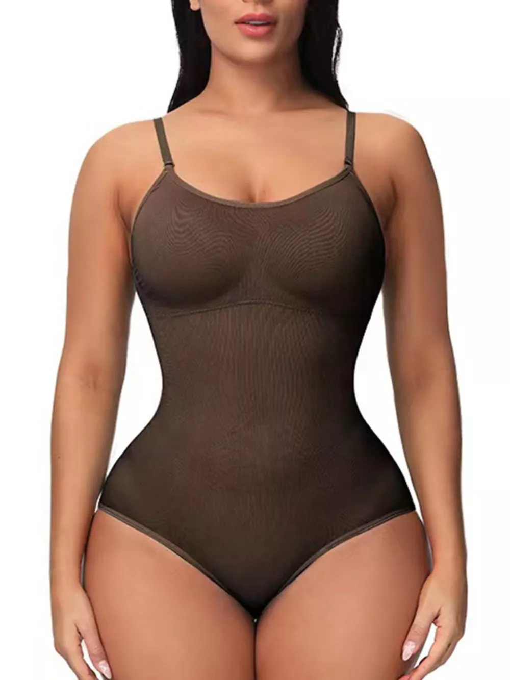 Full Size Seamless Scoop Neck Shaping Bodysuit Plus Size, image 5