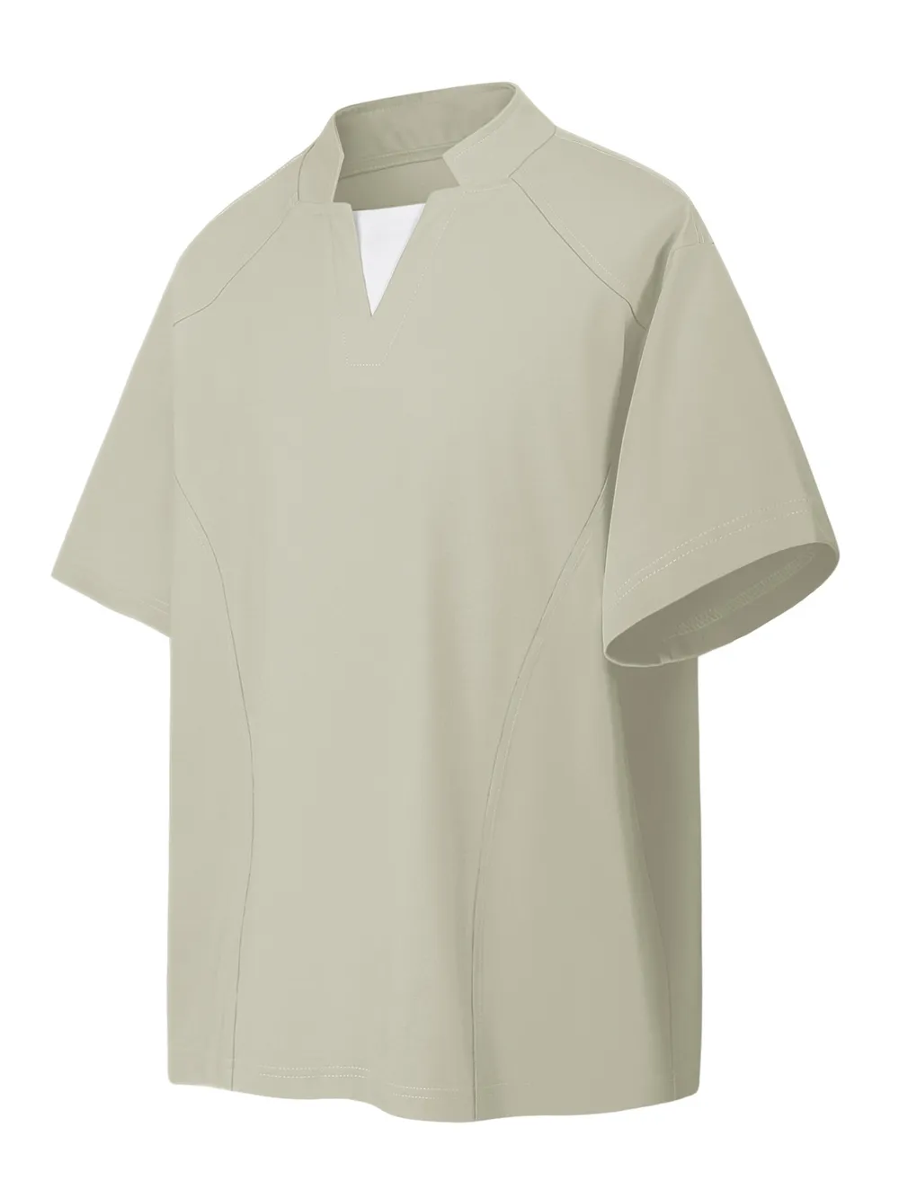 Men's Notched Long Sleeve Top, image 8