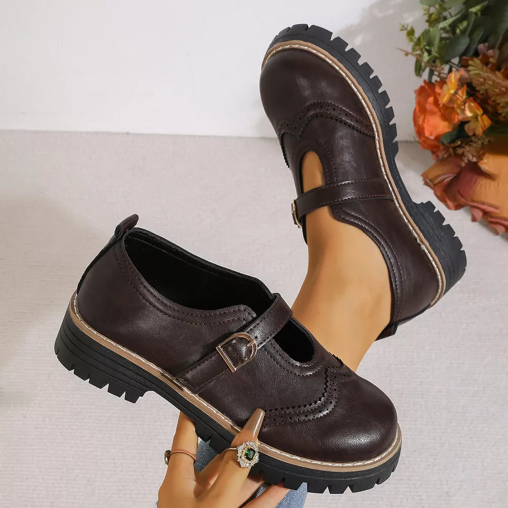 Round Toe Platform Loafers, image 11