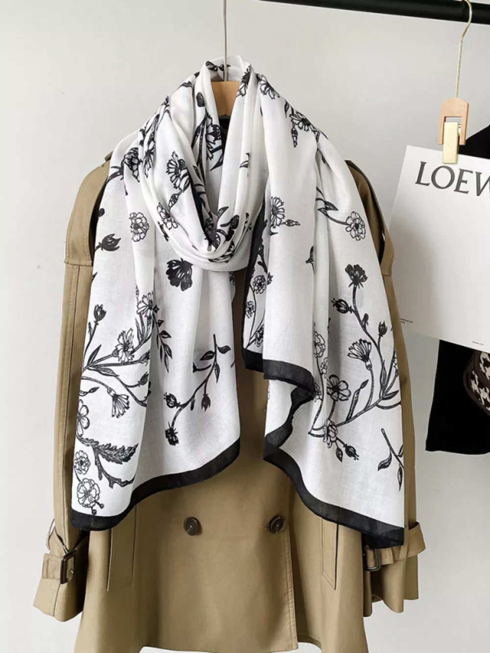 Floral Print Lightweight Scarf, image 4