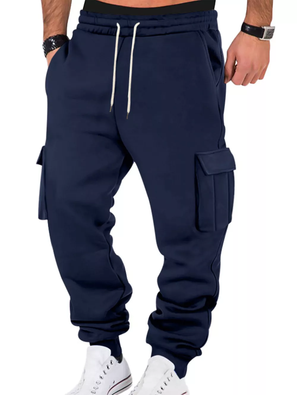 Men's Full Size Casual Joggers with Multi-Pocket Plus Size, image 14