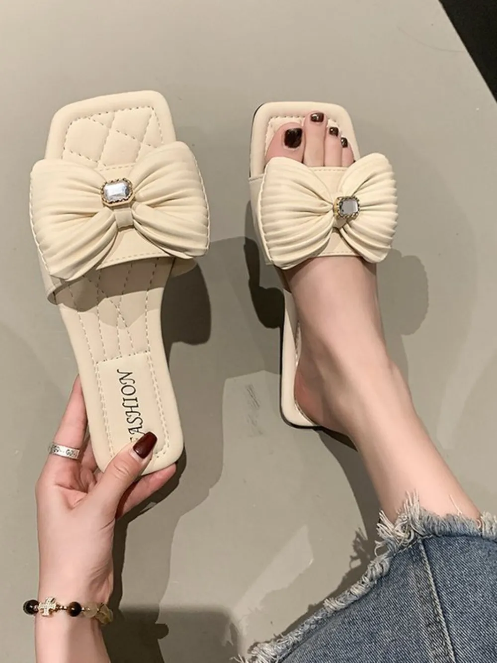 Bow-Knot Flat Sandals, image 8