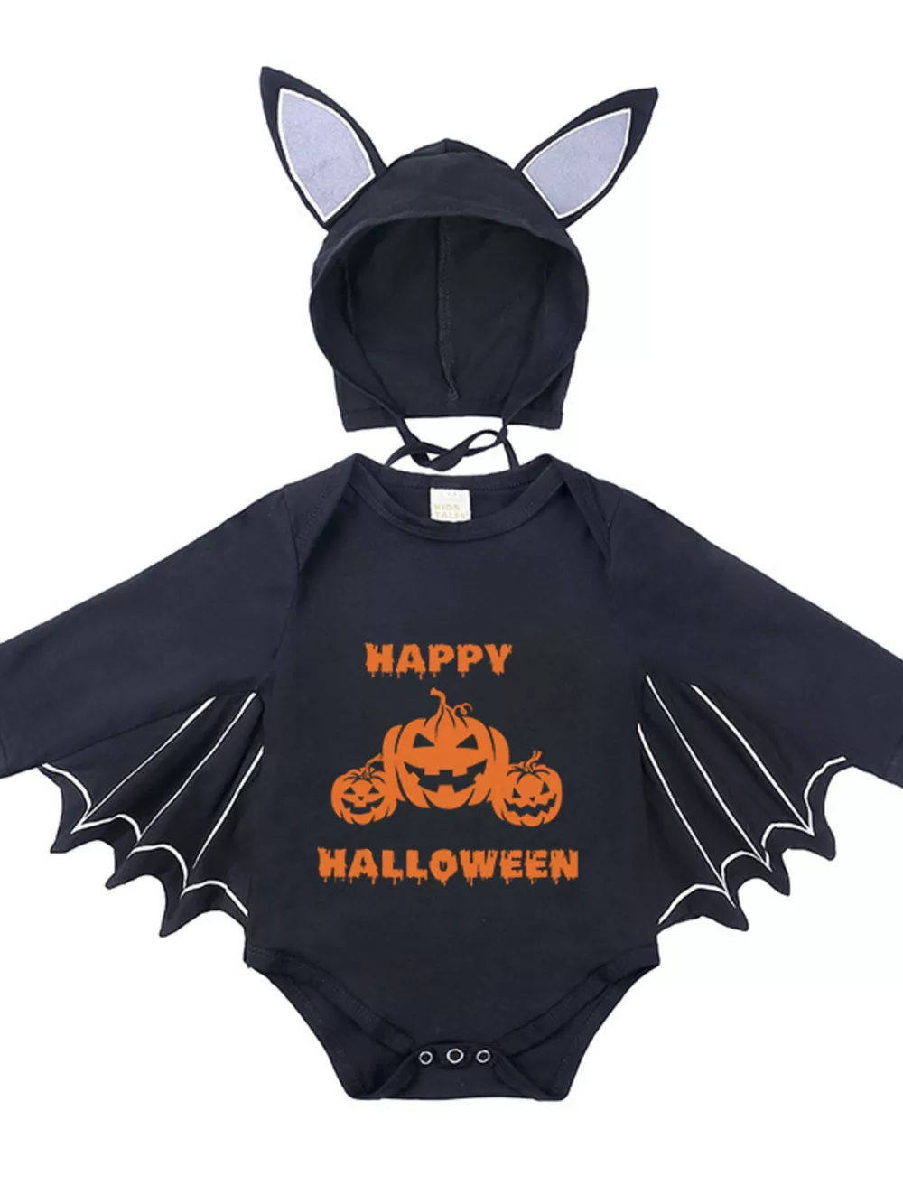 Children's Halloween Bat Bodysuit & Hat Costume Set, image 31