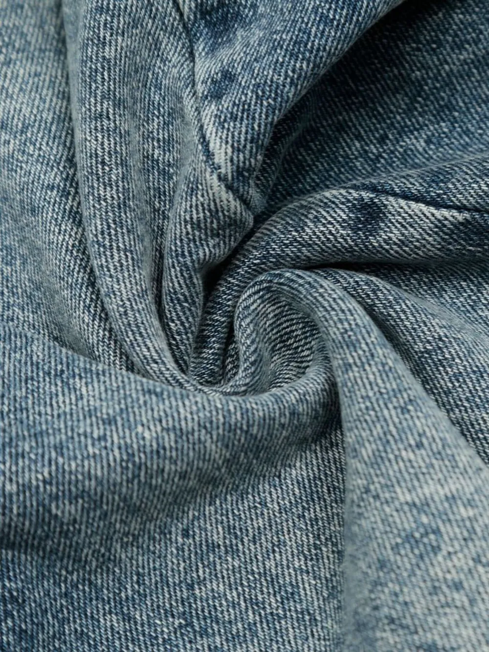 Men's Washed Wide-Leg Denim Shorts, image 12