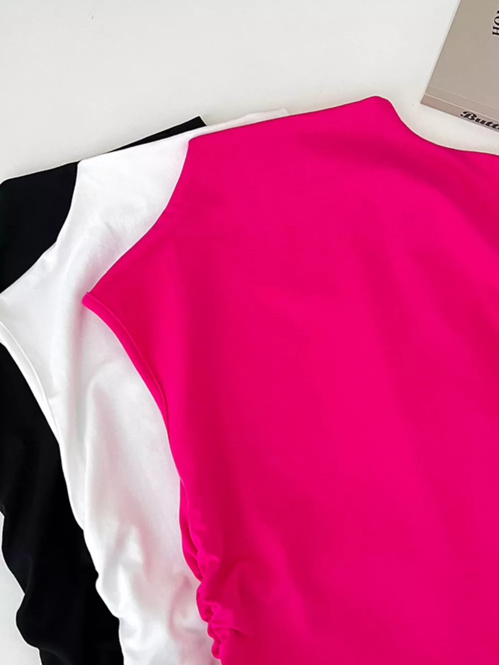 Ruched Mock Neck Tank, image 4