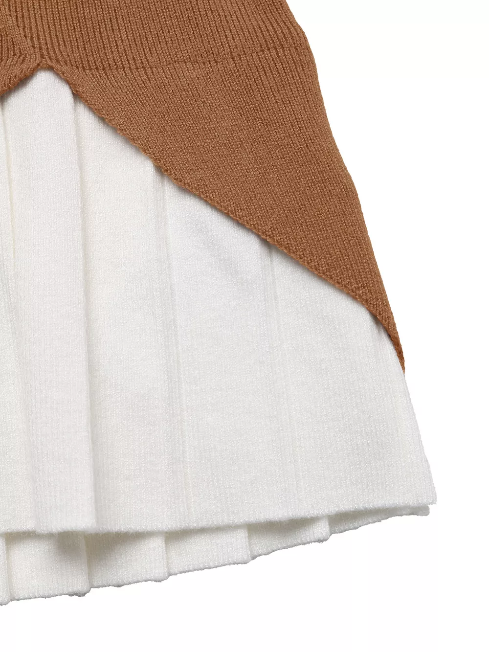 Decor Button Contrast Hem Knit Top, image 13