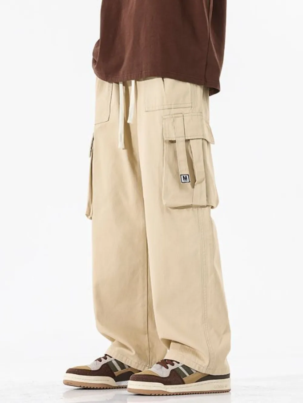 Men's Full Size Cargo Wide Leg Pants Plus Size, image 8